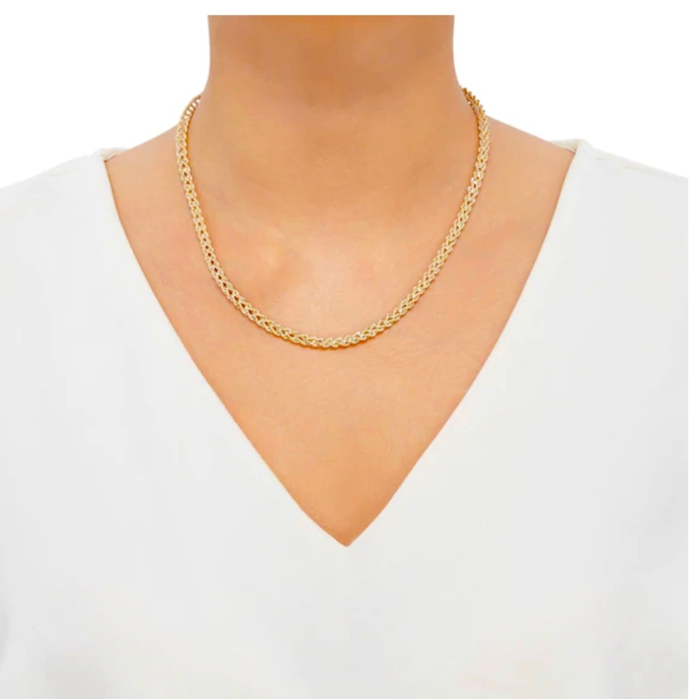 10K DOUBLE ROPE CHAIN NECKLACE 18”
